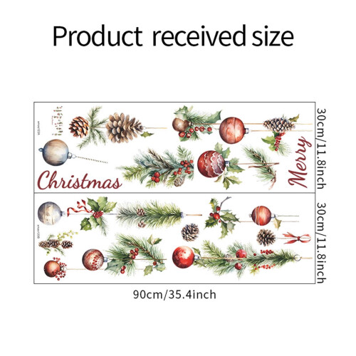 Christmas Pinecone Ball Decorations Black 2PC 2