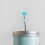 Silica Gel Straw Cap Cover Light Blue 0.4 in 4