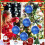 Glitter Christmas Ball Ornament Plastic 5.9 inch Blue 6