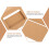 Eease white cash envelopes with kraft box and window 10 pcs 6