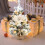 Mini flocked Christmas tree with LED lights and berries 6