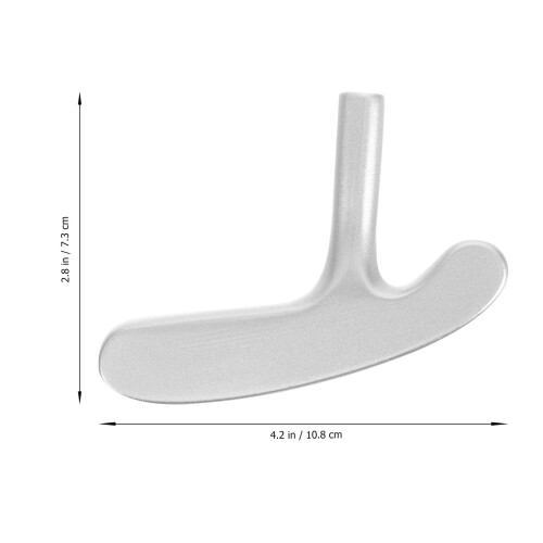 Golf Putter Head Zinc Alloy Double-Sided Ball Silver 2