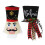 Christmas tree topper hat with red plaid bow 3