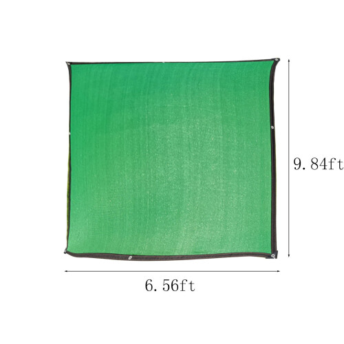 Sun Shade Cloth UV-Blocking Privacy Screen PE Fabric Green 2