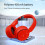 Jacenvly Bluetooth headphones wireless wired heavy bass 6