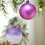 Shatterproof Christmas Ornament Set Purple 9 pcs 5