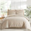 Levtex Home Cloud Waffle Taupe Euro kussensloopset van 2 (26x26) 2