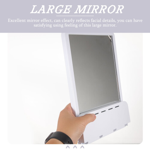 Bathroom Mirror Suction Cup Wall-Mounted1pc 2