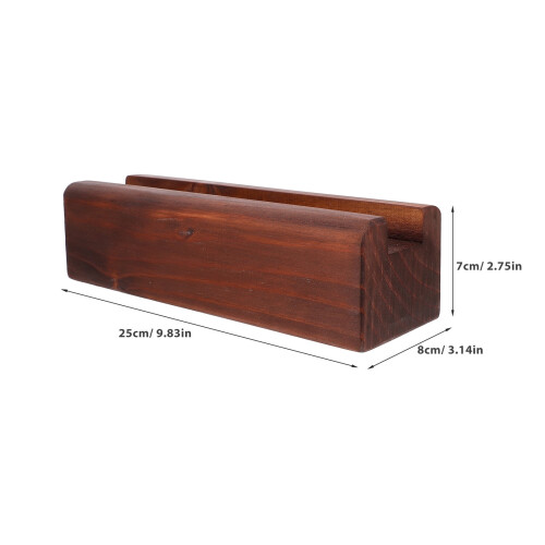 Wooden Floor Mirror Stand Holder Brown 1 Pack 1