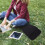 Portable tablet bag with handle for storage and carrying 3