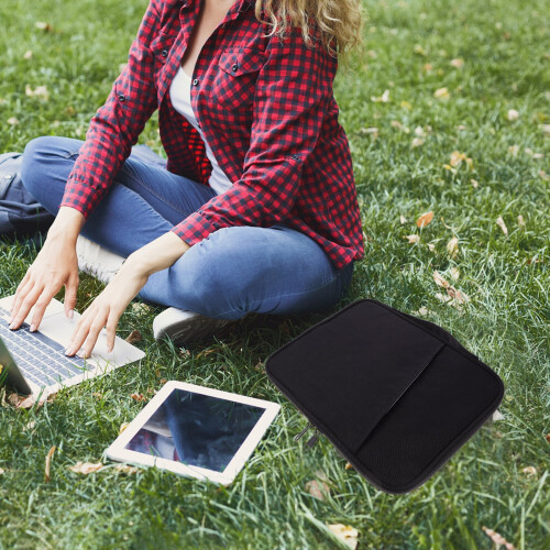 Portable tablet bag with handle for storage and carrying 2