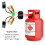 Propane tank Y-splitter adapter with gauge, 2-way 4