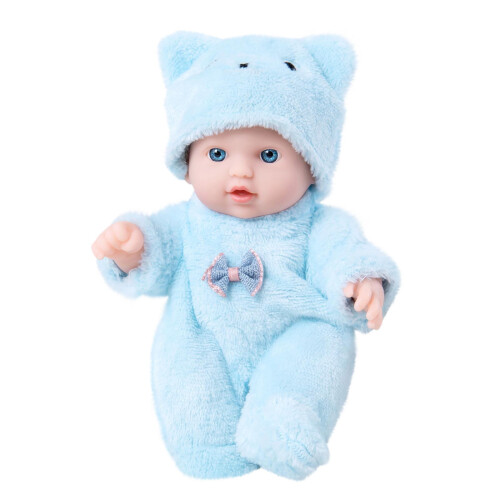 Reborn Doll Soft Rubber20cm with Pacifier and Bib 1