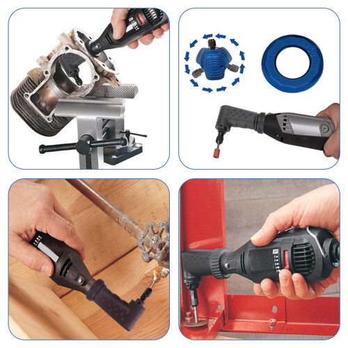 Right-Angle Converter Kit for Small Electric Grinders 2