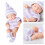 Reborn dukke blødt gummi babylegetøj 18 cm 7