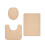 Set di 3 tappeti da bagno in memory foam Kcavykas 2