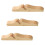 Paravent pliant en bois avec pieds de base (3 pièces) 6