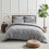 Levtex Home linnen kussensloop kingsize 36x20 inch gemêleerd steen 3