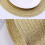 Set de 6 sets de table ronds tressés dorés 2