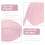Pink polyester stretch elastic bands flat 5-pack 3