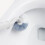 Toilet Brush with Long Handle Wall-Mounted White 16x4 in 5