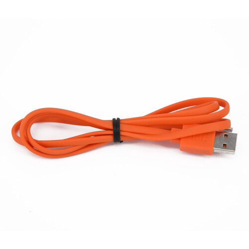 Κομψό πορτοκαλί καλώδιο φόρτισης USB, σχεδιασμένο για συμβατότητα με ηχεία JBL Flip 2