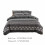 Σετ Σεντόνια Kcavykas Queen με Λουλούδια 3 Τεμαχίων 173x230εκ. 3