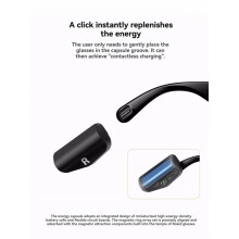 Power Capsule for Glasses 1200mAh Magnetic Power Bank Charging Dock for AR Glasses