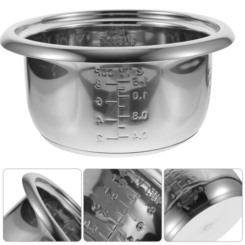 Innergryta i rostfritt stål, silver, non-stick 1