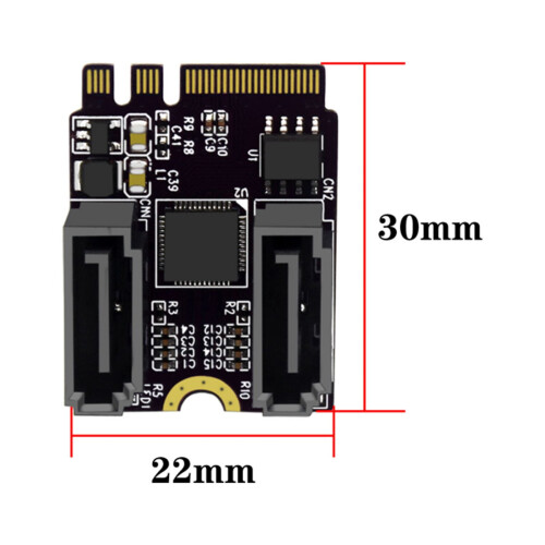 GUYUTING SATA3.0 M.2 Expansion Card A+E 2-slot 1