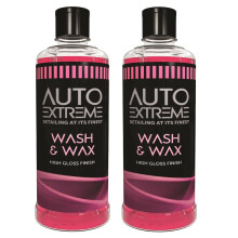 2x Auto Wash and Wax Car Shampoo High Gloss 800ml