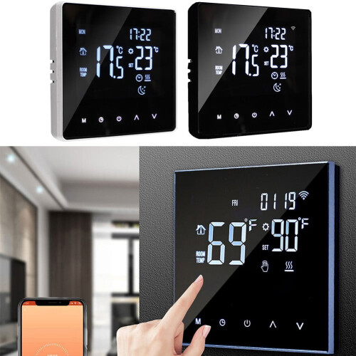 Smart WiFi Thermostat with App Control and Room Sensor 2