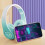 Cuffie wireless Bluetooth circumaurali con microfono, 6