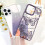 Θήκη iPhone 16 3D με γκλίτερ πεταλούδας, ροζ, 6,1 ιντσών 3