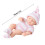 Bambola reborn Kcavykas da 18 cm con ciuccio e bavaglino 3