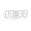 Aesthetic Digital Alarm Clock LED Snooze White 1 Pack 7