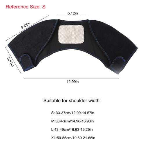 Self-Heating Shoulder Brace Black L 2