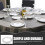 Restaurant tabletop turntable base heavy duty wood marble 6