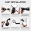 Bike Handlebar Mirror Rearview Accessory 2 pcs 4