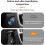 Car Push to Start Button, Metal Engine  Rocker , LED Joystick Lever Decoration for Ignitier Stop Button A 4