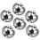 Linaichen sleigh bell ornament silver 50mm 6 pcs 2