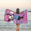 Toalha de banho de microfibra da Minnie Mouse, 70 x 140 cm (27,5 x 55 polegadas) 8