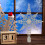 Christmas star tree topper vintage silver glitter 6