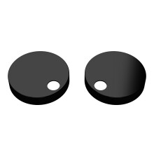 Toilet Seat Cover Caps Black NTS004/007
