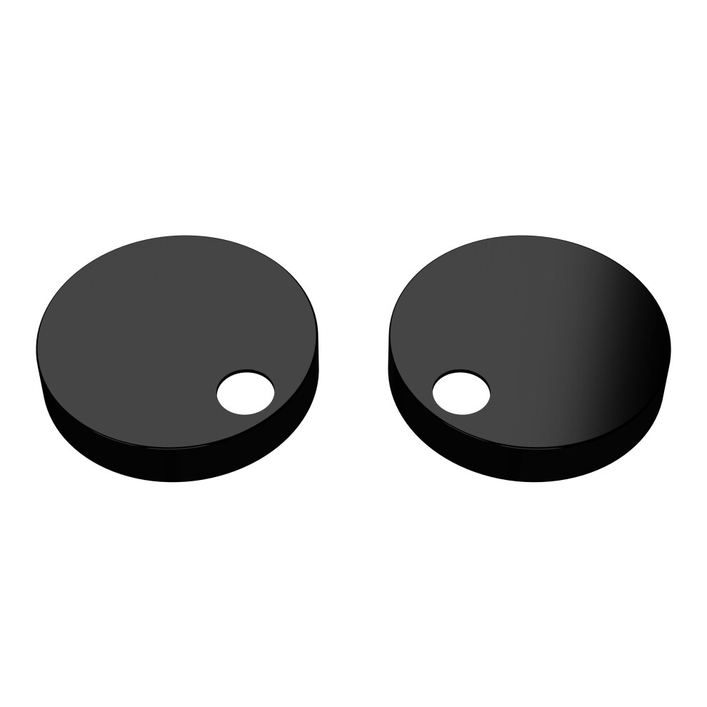 Balterley Toilet Seat Cover Caps Black Nts004/007