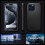 Θήκη iPhone15Pro Max σε μαύρη λεπτή εφαρμογή, στρατιωτικής ποιότητας 6
