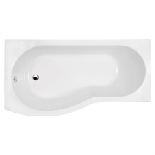 1700 B shaped shower bath L/H
