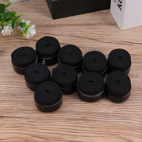 Black Racket Overgrip Anti-Slip Absorbent 10pcs 2