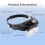 Headband Magnifier with LED Light, Adjustable  Mounted Glasses for Watchmaker Repair, Multiple Lenses 3