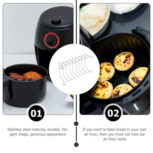 Airfryer-stativer i rustfrit stål (2 stk. til 2,5 QT+) 1